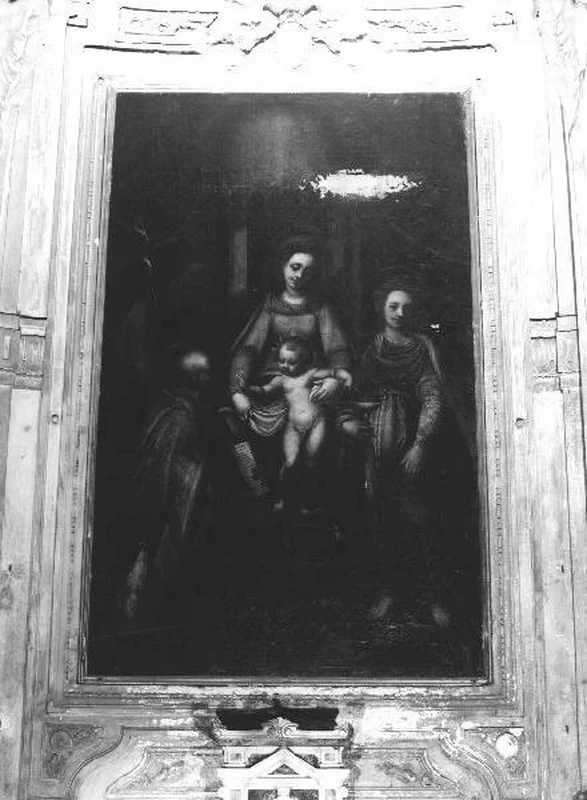 Madonna con Bambino, San Tommaso Becket, Santa Lucia e San Giovanni Battista - Genova, attribuito
